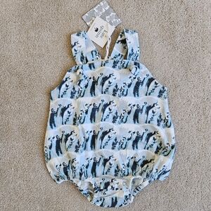 NWT Kate Quinn Organic Cotton Wave Romper